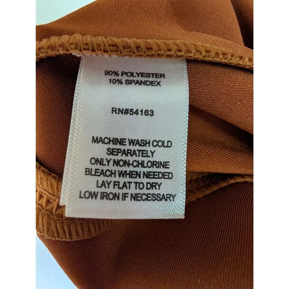 Marc New York Andrew Marc Women Skirts, Caramel Brown Faux Suede Pencil Skirt XS